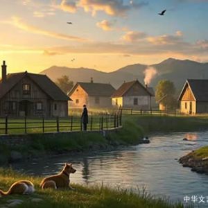 缘圆阁主 | 江城子•小村晚照